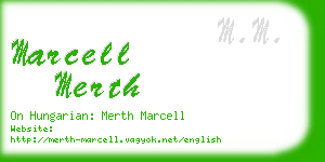 marcell merth business card